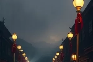 《空城记》横版剧照：无人街道上停摆的交通信号灯